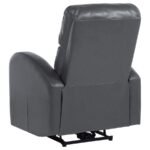 GRANT UPHOLSTERED POWER RECLINER CHAIR GREY - Image 7