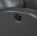 GRANT UPHOLSTERED POWER RECLINER CHAIR GREY - Image 9