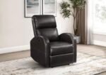GRANT UPHOLSTERED POWER RECLINER CHAIR BROWN - Image 2