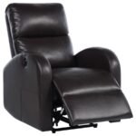 GRANT UPHOLSTERED POWER RECLINER CHAIR BROWN