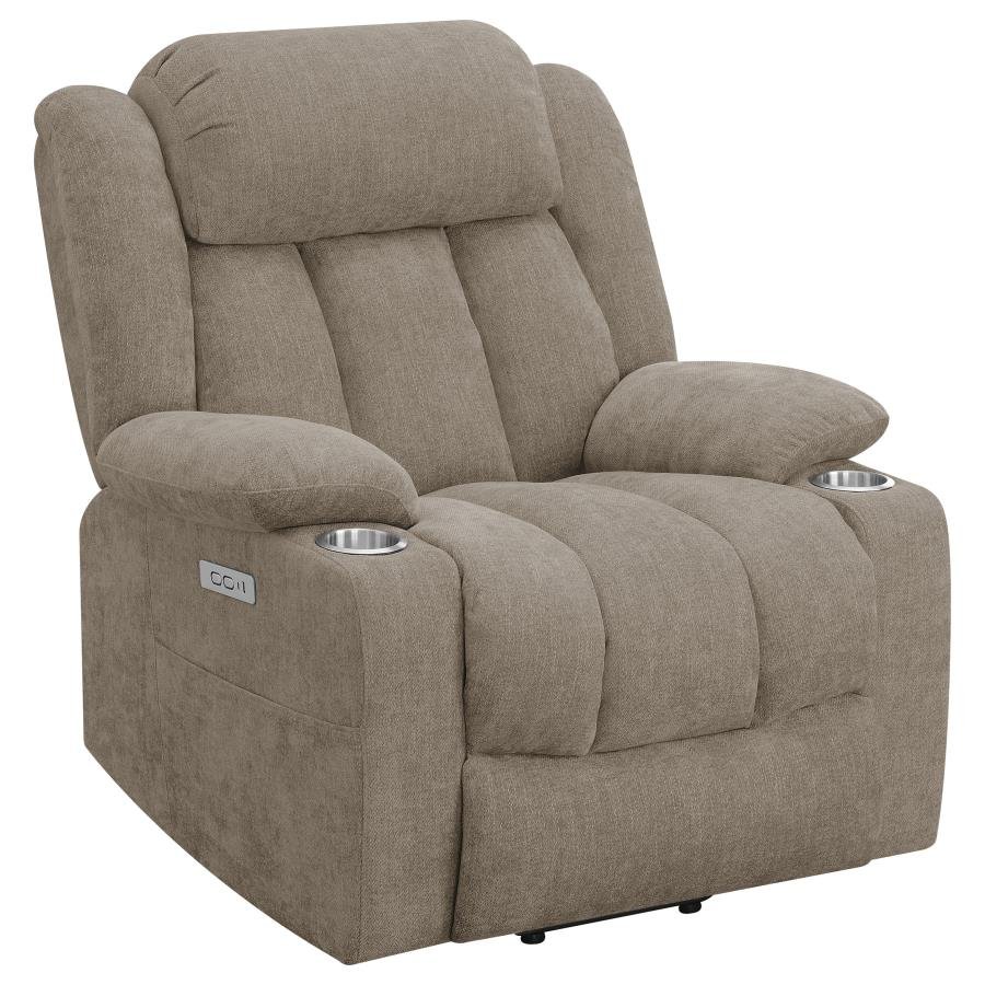 602274P_04x900.jpg HOUSTON UPHOLSTERED POWER LIFT RECLINER CHAIR CAMEL - Image 1