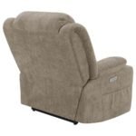 HOUSTON UPHOLSTERED POWER LIFT RECLINER CHAIR CAMEL - Image 11