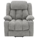 HOUSTON UPHOLSTERED POWER LIFT RECLINER GREY - Image 7