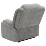HOUSTON UPHOLSTERED POWER LIFT RECLINER GREY - Image 10