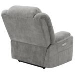 HOUSTON UPHOLSTERED POWER LIFT RECLINER GREY - Image 11
