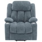 HOUSTON UPHOLSTERED POWER LIFT RECLINER SLATE BLUE - Image 7