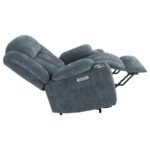 HOUSTON UPHOLSTERED POWER LIFT RECLINER SLATE BLUE - Image 13