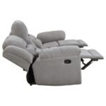 GILSON 3-PIECE CHENILLE UPHOLSTERED RECLINING SOFA SET GREY - Image 5