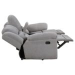 GILSON 3-PIECE CHENILLE UPHOLSTERED RECLINING SOFA SET GREY - Image 8