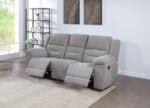 GILSON CHENILLE UPHOLSTERED RECLINING SOFA GREY - Image 3