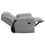 GILSON CHENILLE UPHOLSTERED GLIDER RECLINER CHAIR GREY - Image 7