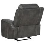 RAELYNN 3-PIECE UPHOLSTERED RECLINING SOFA SET GREY - Image 11