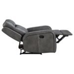 RAELYNN 3-PIECE UPHOLSTERED RECLINING SOFA SET GREY - Image 12