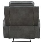 RAELYNN UPHOLSTERED TRACK ARM RECLINER GREY - Image 7