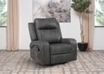 RAELYNN UPHOLSTERED POWER LIFT RECLINER CHAIR GREY - Image 2