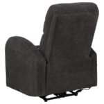 GRANT FABRIC UPHOLSTERED POWER RECLINER CHAIR CHARCOAL GREY - Image 7