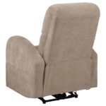 GRANT FABRIC UPHOLSTERED POWER RECLINER CHAIR CAMEL - Image 7