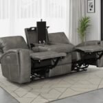 BRICKSTON TRIPLE POWER RECLINING SOFA CHARCOAL