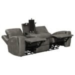BRICKSTON TRIPLE POWER RECLINING SOFA CHARCOAL - Image 4