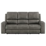 BRICKSTON TRIPLE POWER RECLINING SOFA CHARCOAL - Image 5