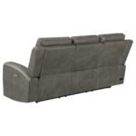 BRICKSTON TRIPLE POWER RECLINING SOFA CHARCOAL - Image 6