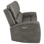 BRICKSTON TRIPLE POWER RECLINING SOFA CHARCOAL - Image 7