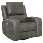BRICKSTON TRIPLE POWER SWIVEL GLIDER RECLINER CHARCOAL - Image 3