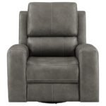 BRICKSTON TRIPLE POWER SWIVEL GLIDER RECLINER CHARCOAL - Image 5