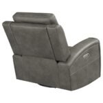 BRICKSTON TRIPLE POWER SWIVEL GLIDER RECLINER CHARCOAL - Image 9