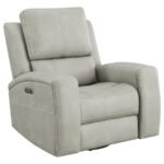BRICKSTON 3-PIECE TRIPLE POWER RECLINING SOFA SET GREY - Image 7