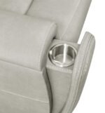 BRICKSTON 3-PIECE TRIPLE POWER RECLINING SOFA SET GREY - Image 12