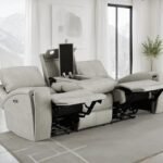 BRICKSTON TRIPLE POWER RECLINING SOFA GREY
