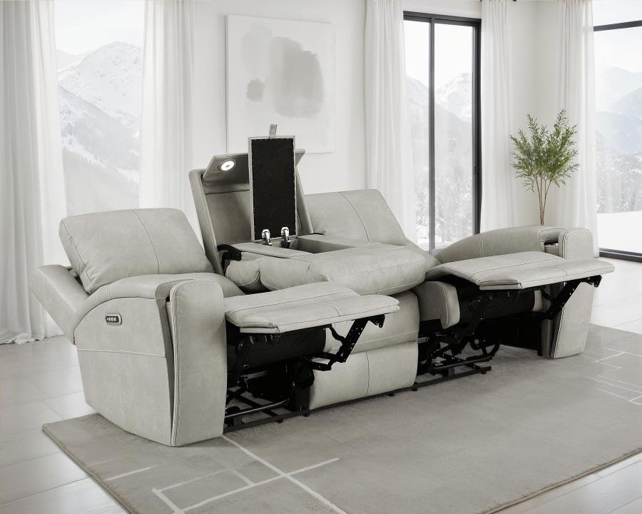 603434PPP_02x900.jpg BRICKSTON TRIPLE POWER RECLINING SOFA GREY - Image 1