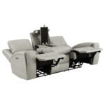 BRICKSTON TRIPLE POWER RECLINING SOFA GREY - Image 4