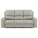 BRICKSTON TRIPLE POWER RECLINING SOFA GREY - Image 5