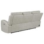 BRICKSTON TRIPLE POWER RECLINING SOFA GREY - Image 6