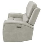 BRICKSTON TRIPLE POWER RECLINING LOVESEAT GREY - Image 6