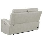 BRICKSTON TRIPLE POWER RECLINING LOVESEAT GREY - Image 7