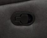 LAWRENCE UPHOLSTERED PADDED ARM RECLINING SOFA CHARCOAL - Image 3