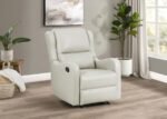 KELSEY UPHOLSTERED ENGLISH ARM RECLINER CHAIR IVORY - Image 2