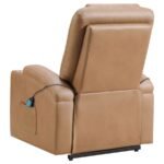 ARMSTRONG UPHOLSTERED POWER LIFT MASSAGE RECLINER CAMEL - Image 8