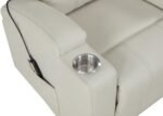 ARMSTRONG UPHOLSTERED POWER LIFT MASSAGE RECLINER IVORY - Image 11