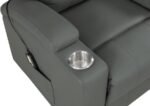 ARMSTRONG UPHOLSTERED POWER LIFT MASSAGE RECLINER GREY - Image 10