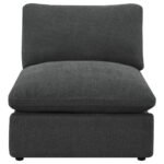 COLLINS MODULAR ARMLESS CHAIR DARK GREY - Image 3