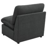 COLLINS MODULAR ARMLESS CHAIR DARK GREY - Image 6