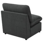 COLLINS MODULAR ARMLESS CHAIR DARK GREY - Image 7