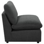 COLLINS MODULAR ARMLESS CHAIR DARK GREY - Image 8