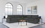 COLLINS MODULAR ARMLESS CHAIR DARK GREY - Image 11