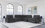 COLLINS 7-PIECE MODULAR POWER RECLINING SECTIONAL DARK GREY - Image 2