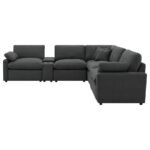 COLLINS 7-PIECE MODULAR POWER RECLINING SECTIONAL DARK GREY - Image 4